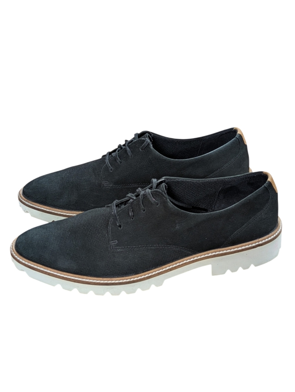 Ecco Modern Tailored Tie Oxford Shoes Black Size 41